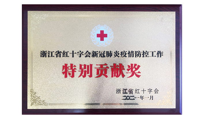浙江省红十字会授予广发在线（中国）“新冠疫情防控特别贡献奖”